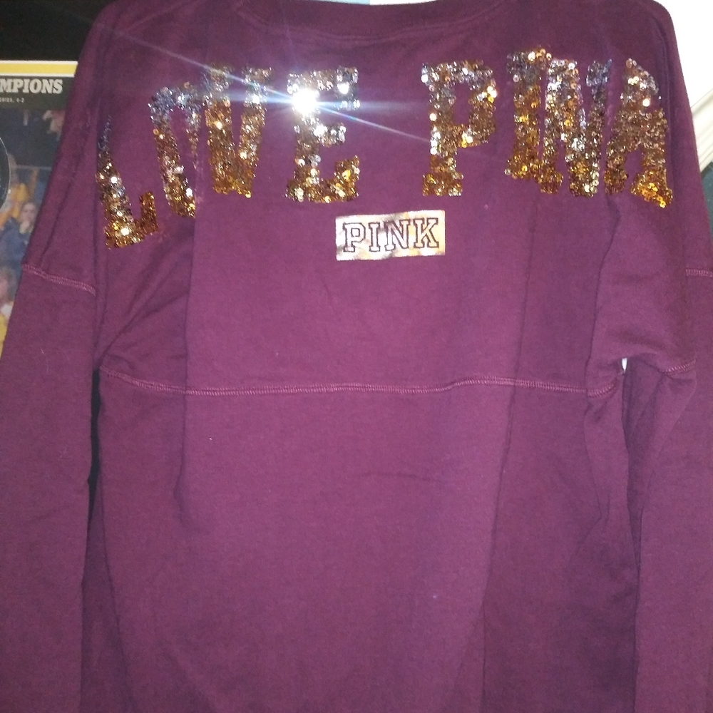Victoria's Secret PINK bling sweatshirt - Picture 4 of 5